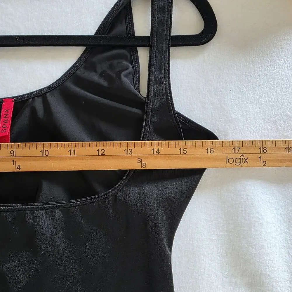 SPANX Slimplicity Open Bust Camisole Tank Size 1X Black Slimming Shapewear